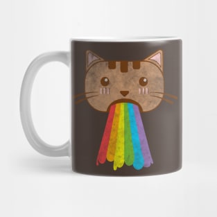 Vintage Rainbow Cat Vomit Mug